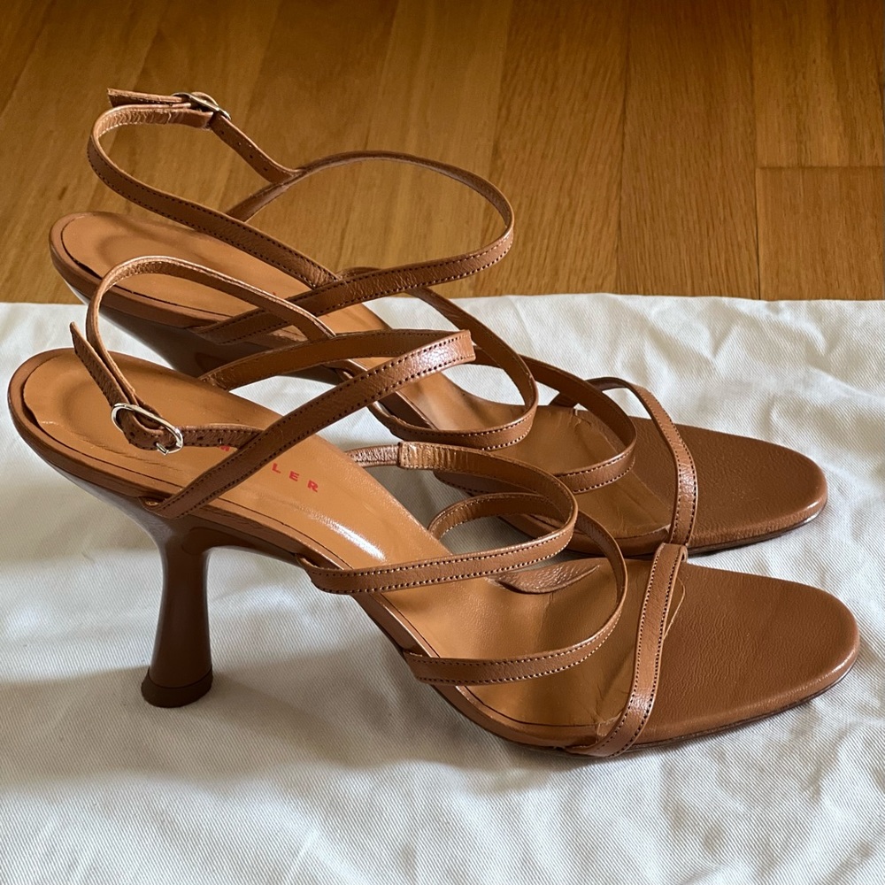 Simon Miller Strappy Tee Heels in Toffee Size 40